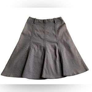 Larry Levine Stretch grey stonewashed denim skirt with belt loops Size 8